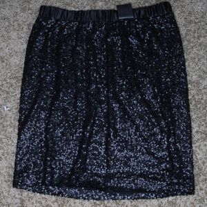 Lane Bryant black Sparkle ✨ Skirt